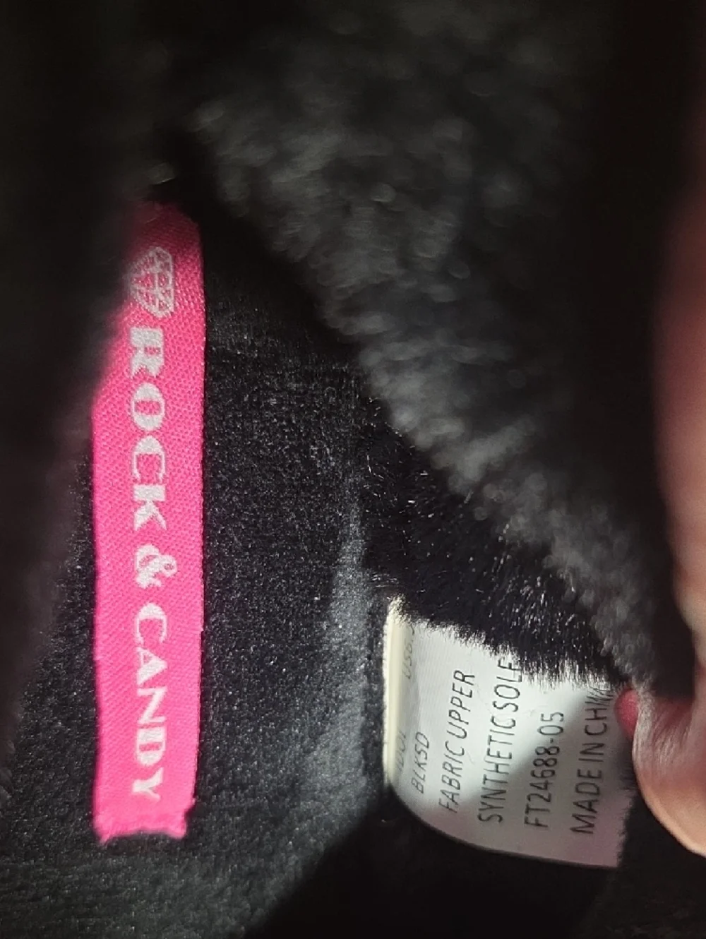 Rock & Candy Black Suede Kids Ankle Boots